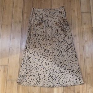 Nasty gal leopard print midi skirt